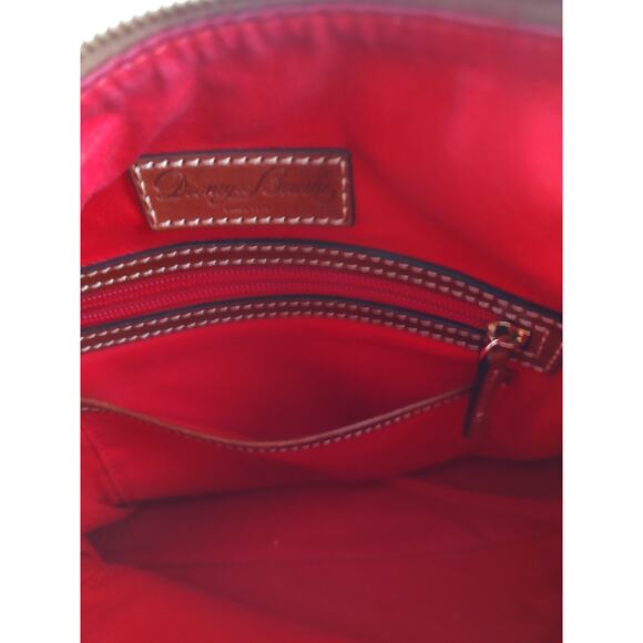 Dooney & Bourke Red Paige Sac Large Shoulder Bag Pebble Grain Leather Tassels - Picture 11 of 16